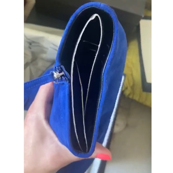 RARE 💙🖤Giuseppe Zanotti🖤💙 Suede Ankle Boot - Picture 11 of 13